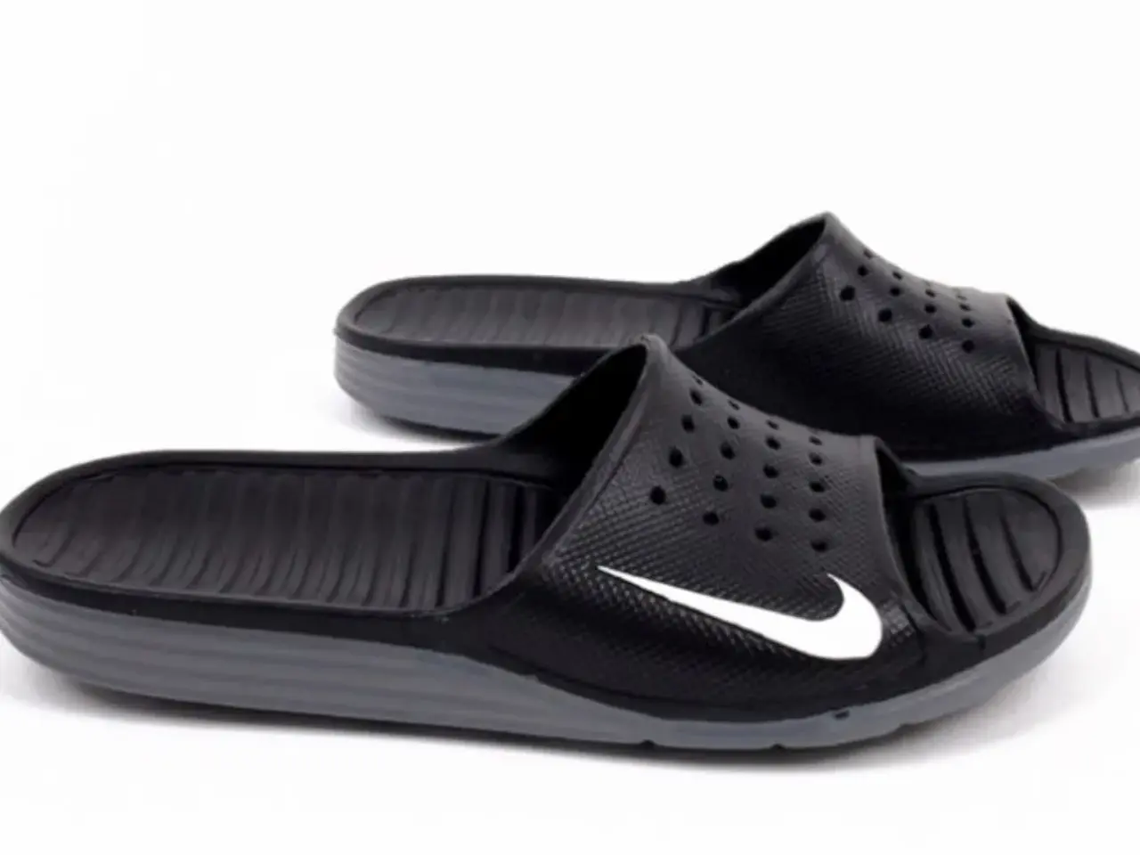 Billede 1 - Nike Solarsoft Badesandal str. 8 grå/sor