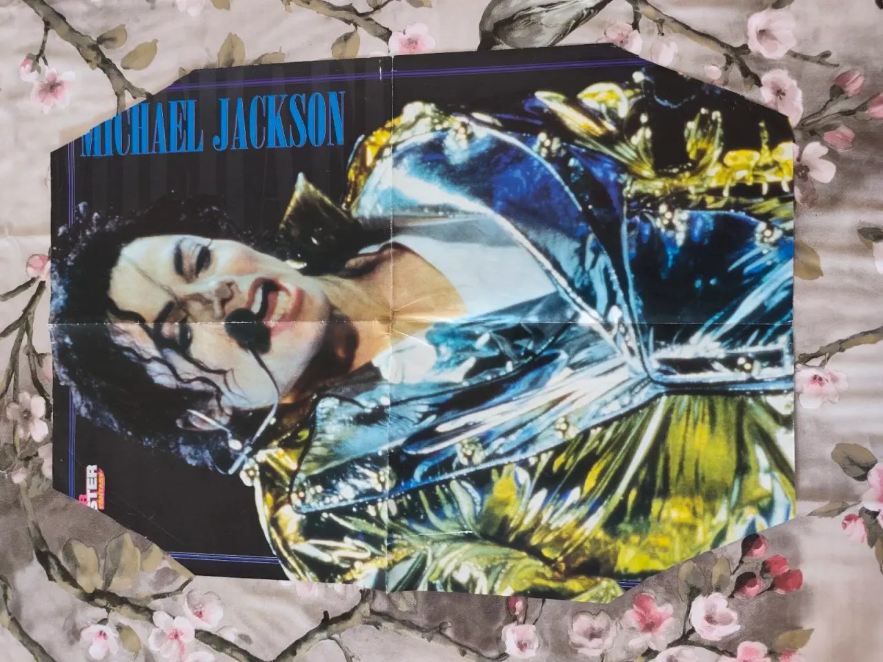 Billede 2 - Michael Jackson plakat med brugsspor 