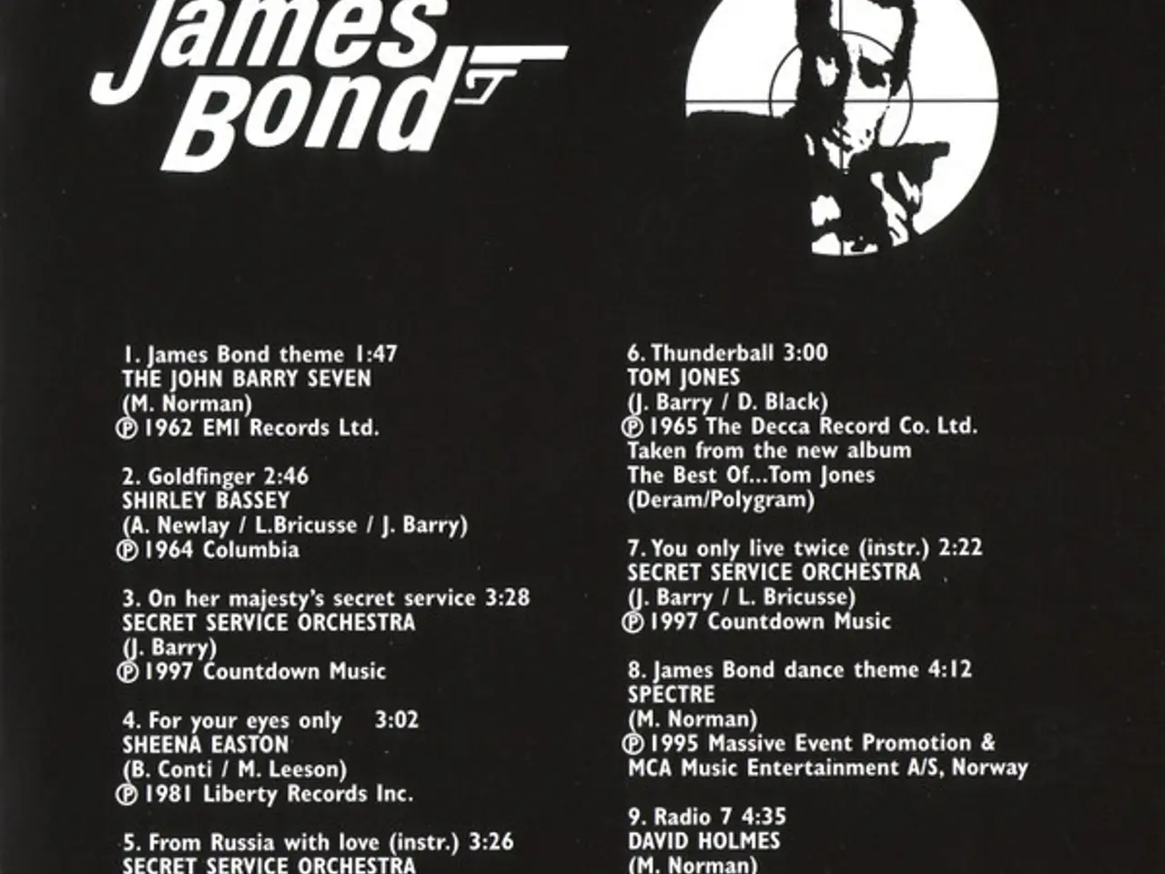 Billede 7 - Diverse kunstnere – James Bond Hits – CD