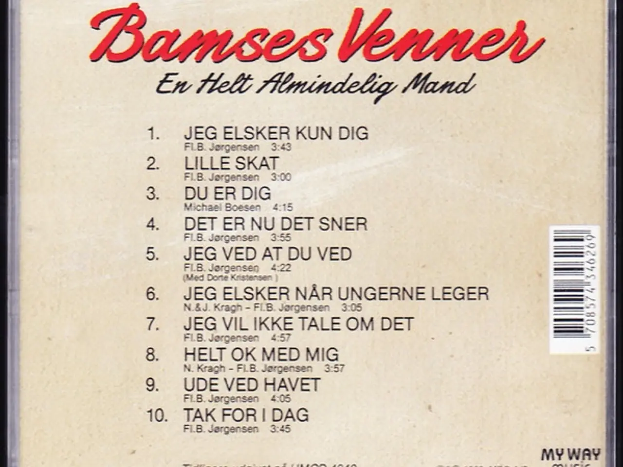 Billede 2 - Bamses Venner – En Helt Almindelig Mand – CD