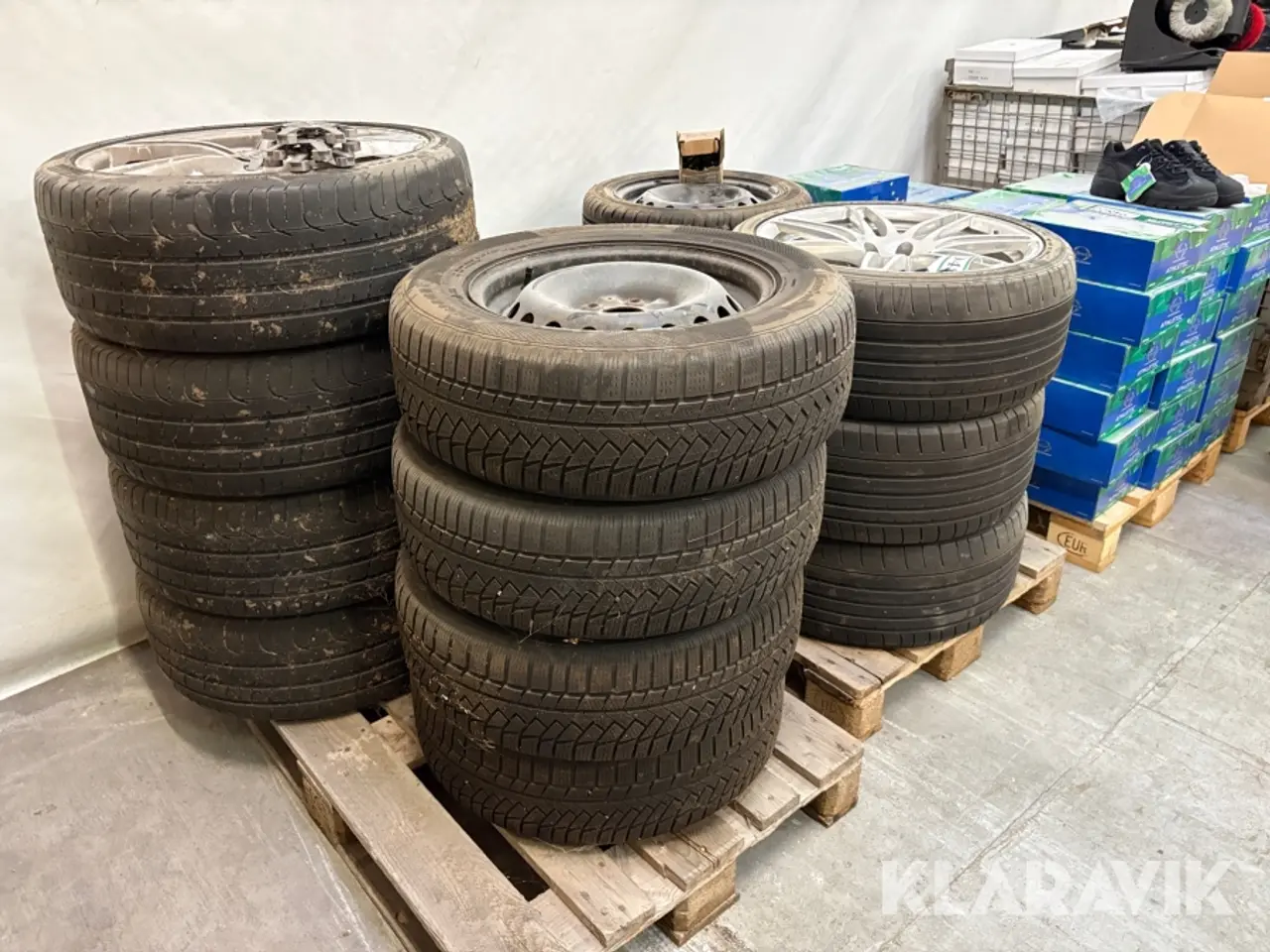 Billede 2 - Dæk på fælge Dunlop, Continental, Firelli 19 styk