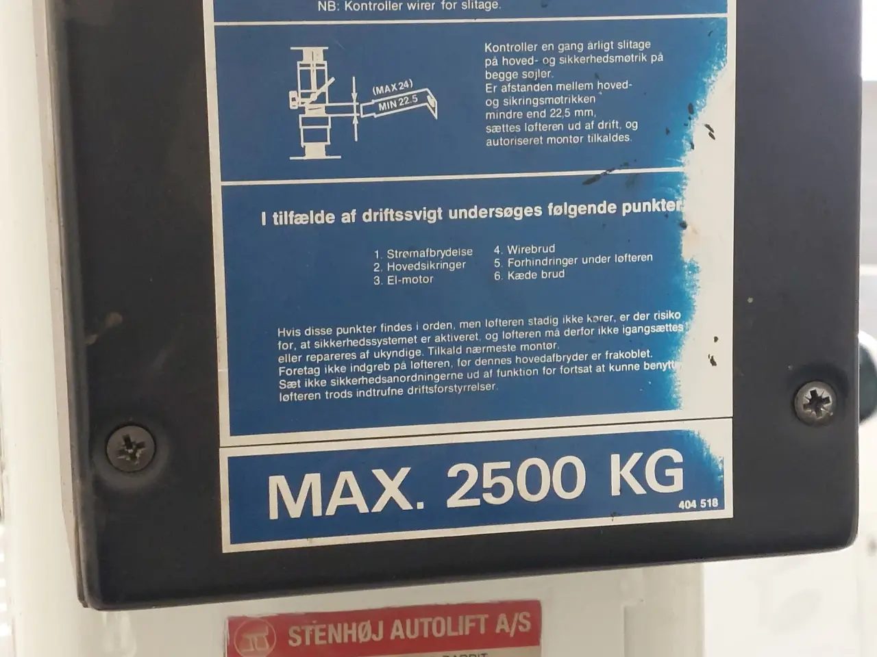 Billede 4 - Stenhøj Autolift 2,5 Tons