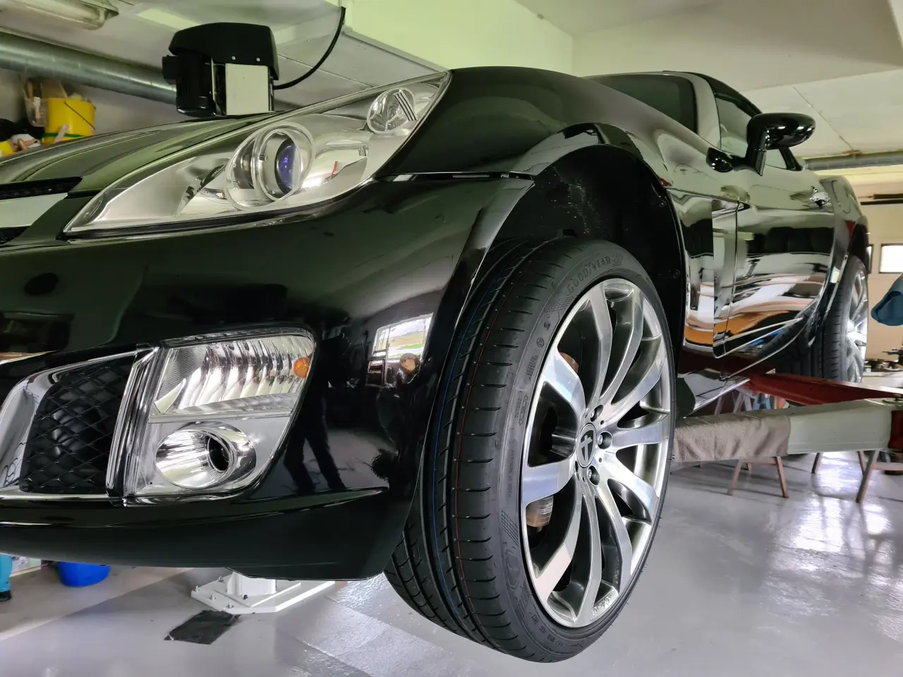 Billede 3 - Alu fælge og dæk til Opel GT roadster