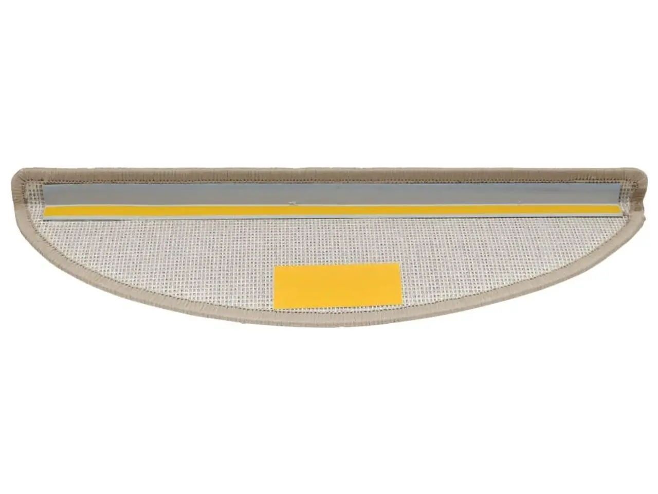 Billede 5 - Trappemåtter halvrunde - 15 stk., 56×17×3 cm, taupe
