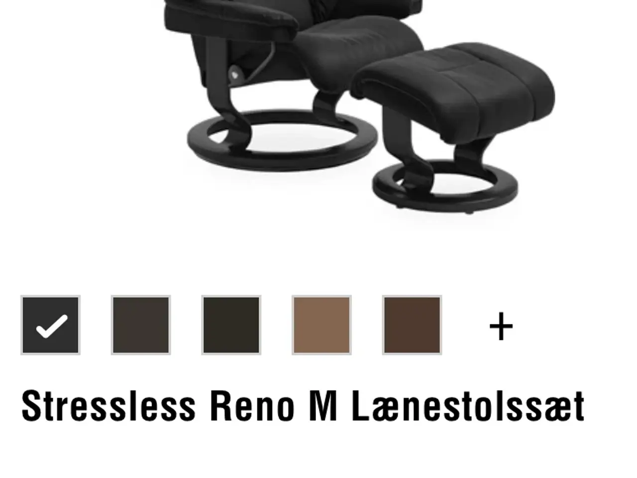 Billede 2 - Som ny Stressless Reno med skammel 