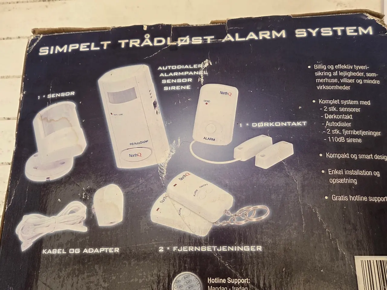 Billede 4 - Alarmsystem. Trådløst med sensorer og fjernvbet