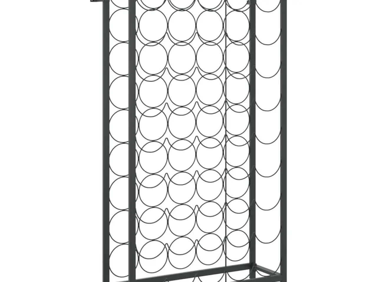 Billede 2 - Vinreol til 45 flasker - sort, 54 x 18 x 100 cm