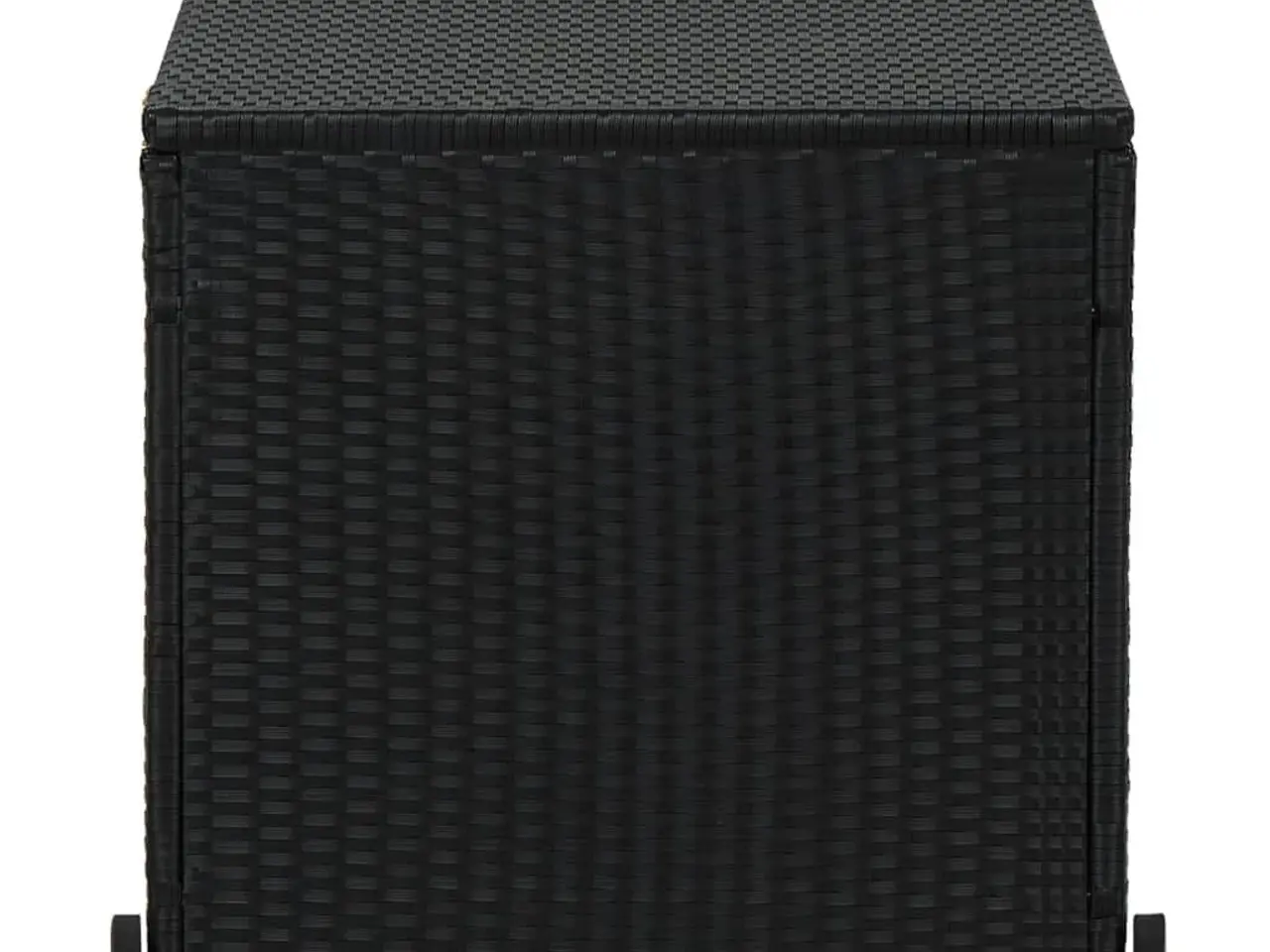 Billede 3 - Opbevaringskasse til haven 120 × 65 × 61 cm i sort polyrattan med hjul