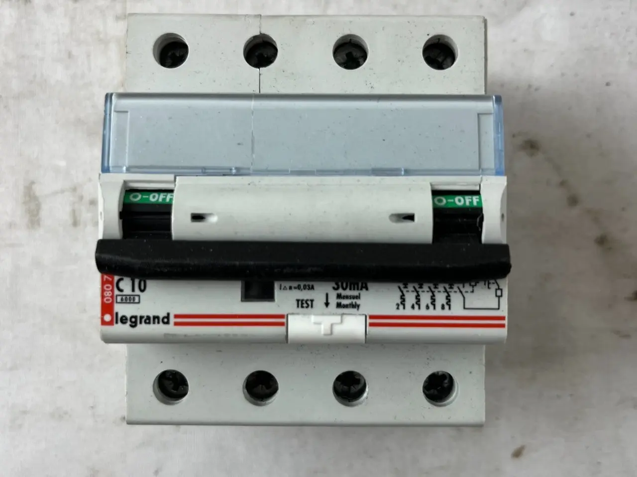 Billede 2 - Legrand C10 RCBO 4P 400V 30mA Residual