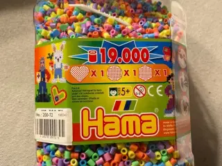 HAMA perler, nye. 19.000i pastel
