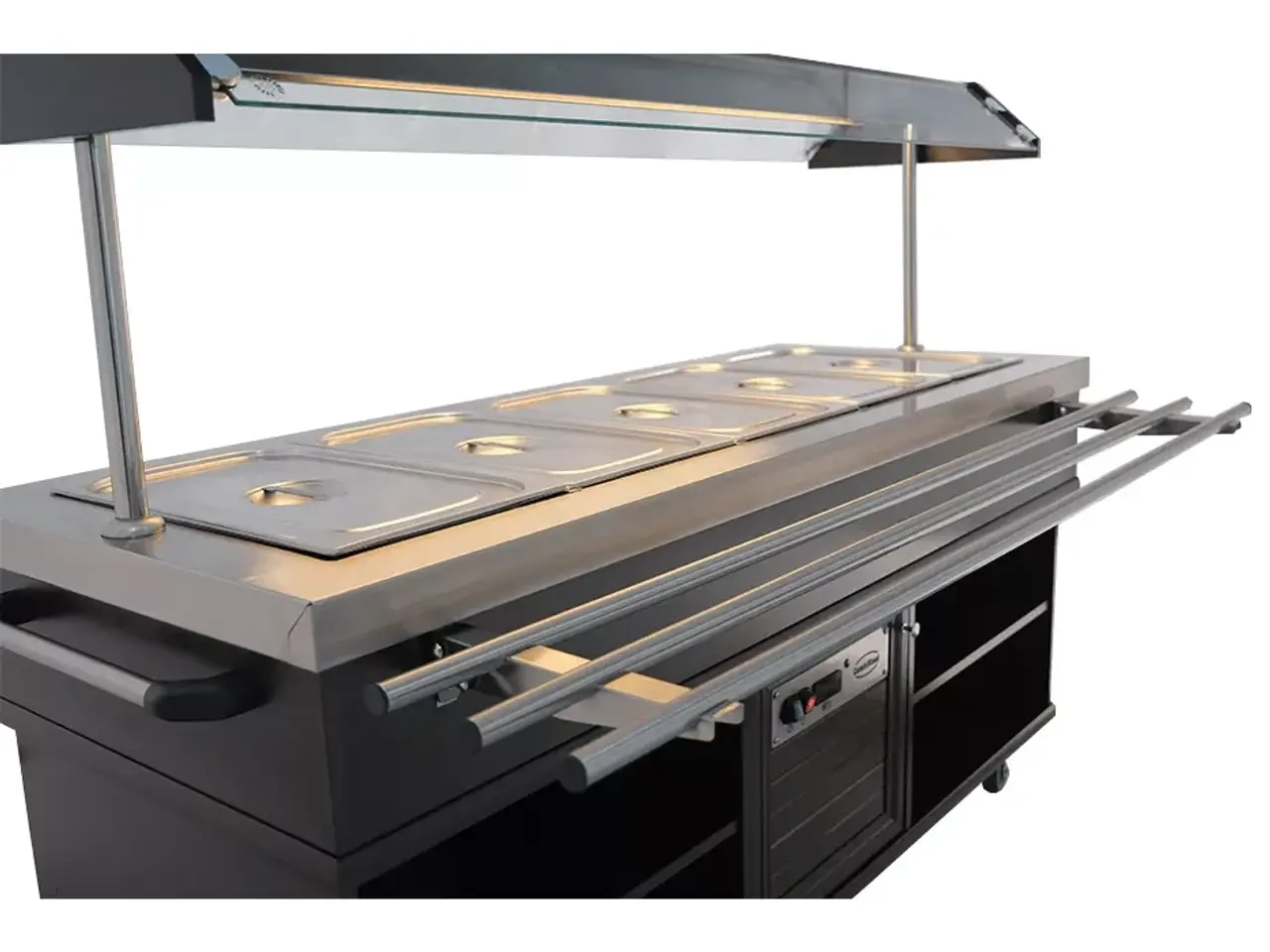 Billede 7 - Salatbar GN 5/1 – Mahogni Finish & LED-lys