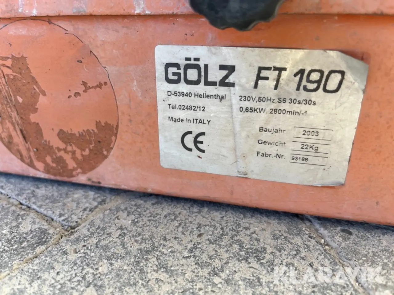 Billede 8 - Fliseskærer Gölz FT 190