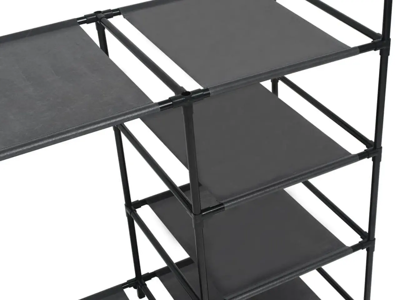 Billede 5 - Tøjstativ med 4 hylder 87 x 44 x 158 cm - sort