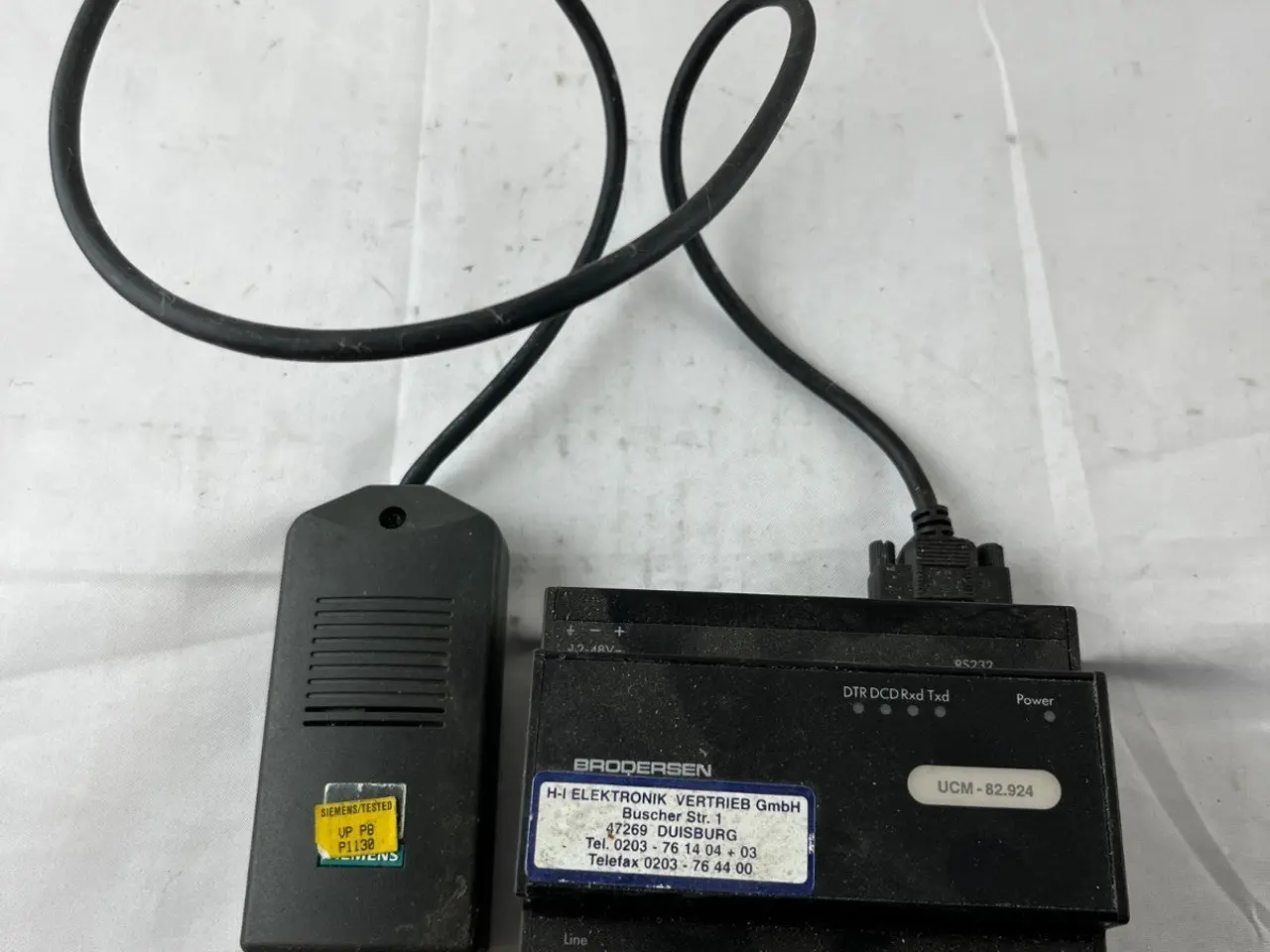 Billede 2 - Brodersen UCM-82.924 PSTN Modem 12-48VDC RS232 med