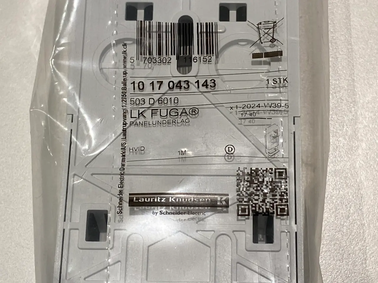 Billede 5 - LK Fuga Softline panelunderlag, 1 modul, hvid