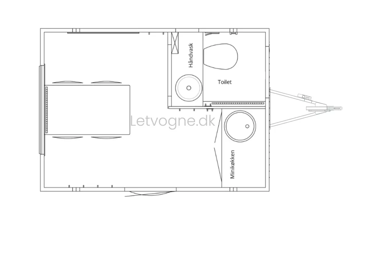 Billede 2 - Kontorvogn 4 personers - Scanvogn Type 320