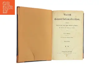 Nordisk Conversationslexikon af A. S. Müllis og Gustav Storm (Bog)