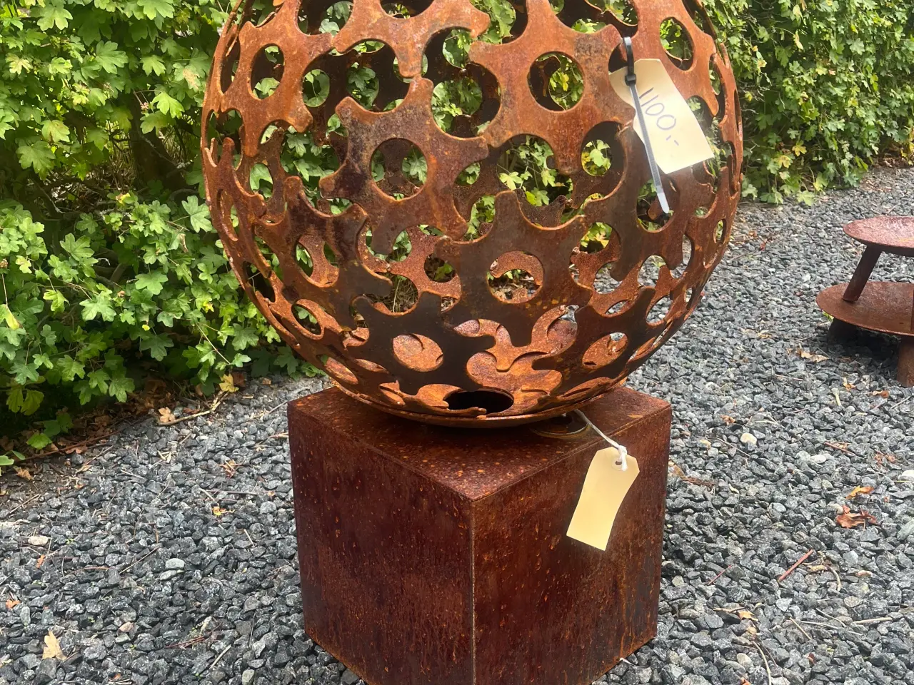 Billede 10 - højbed/vandspejl/bålsted/kunst corten-stål