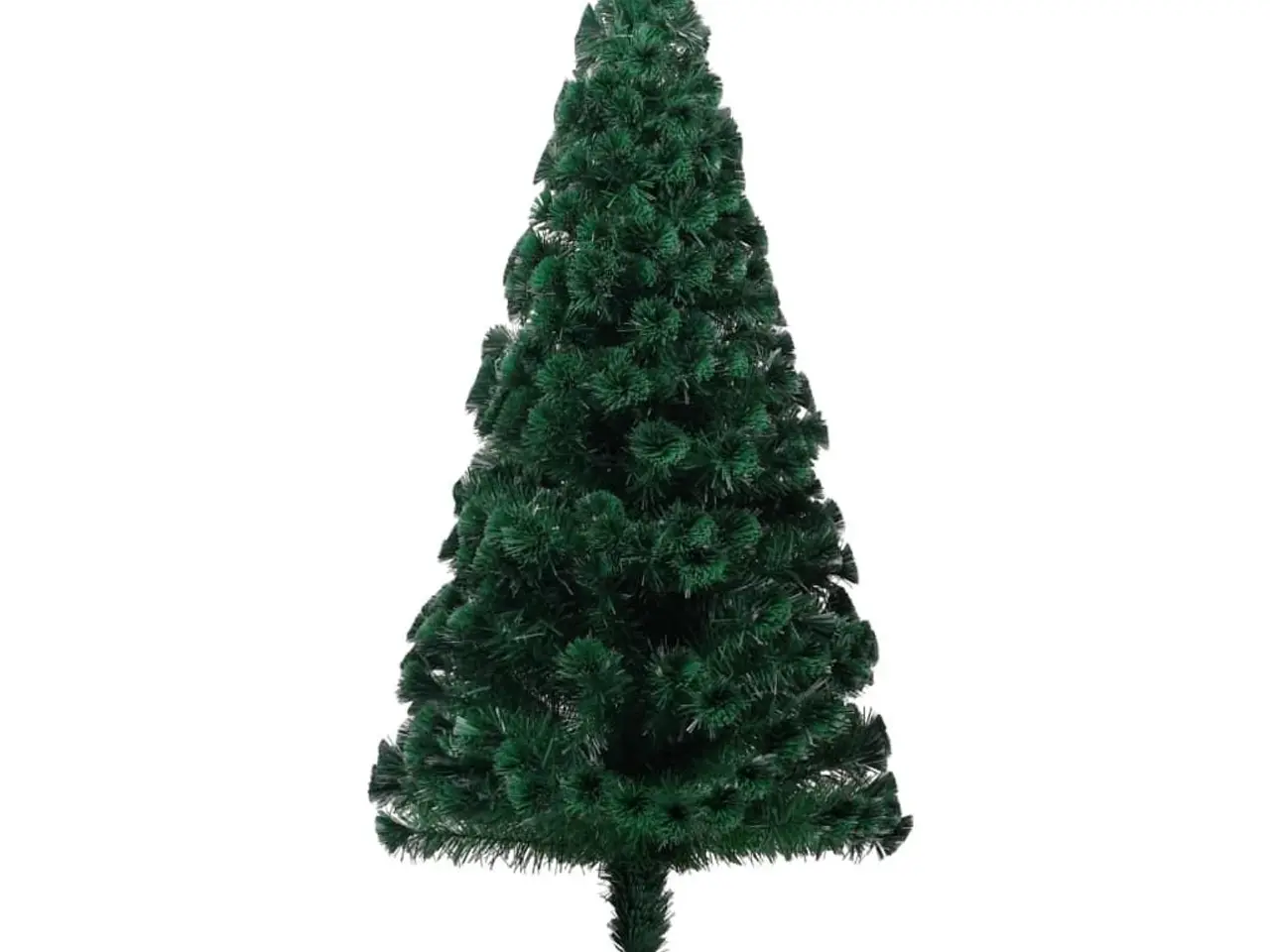 Billede 4 - Kunstigt juletræ med juletræsfod 180 cm fiberoptik grøn