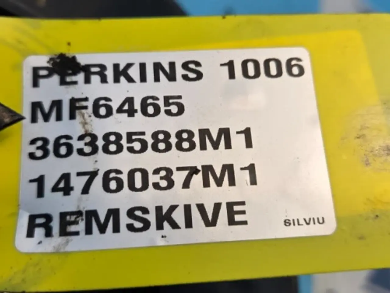 Billede 13 - Perkins 1006 Motorremskive 3638588M1