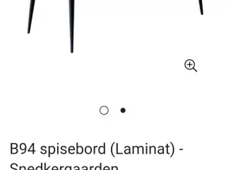 Snedkergården spisebord eller 240x100 ubrugt