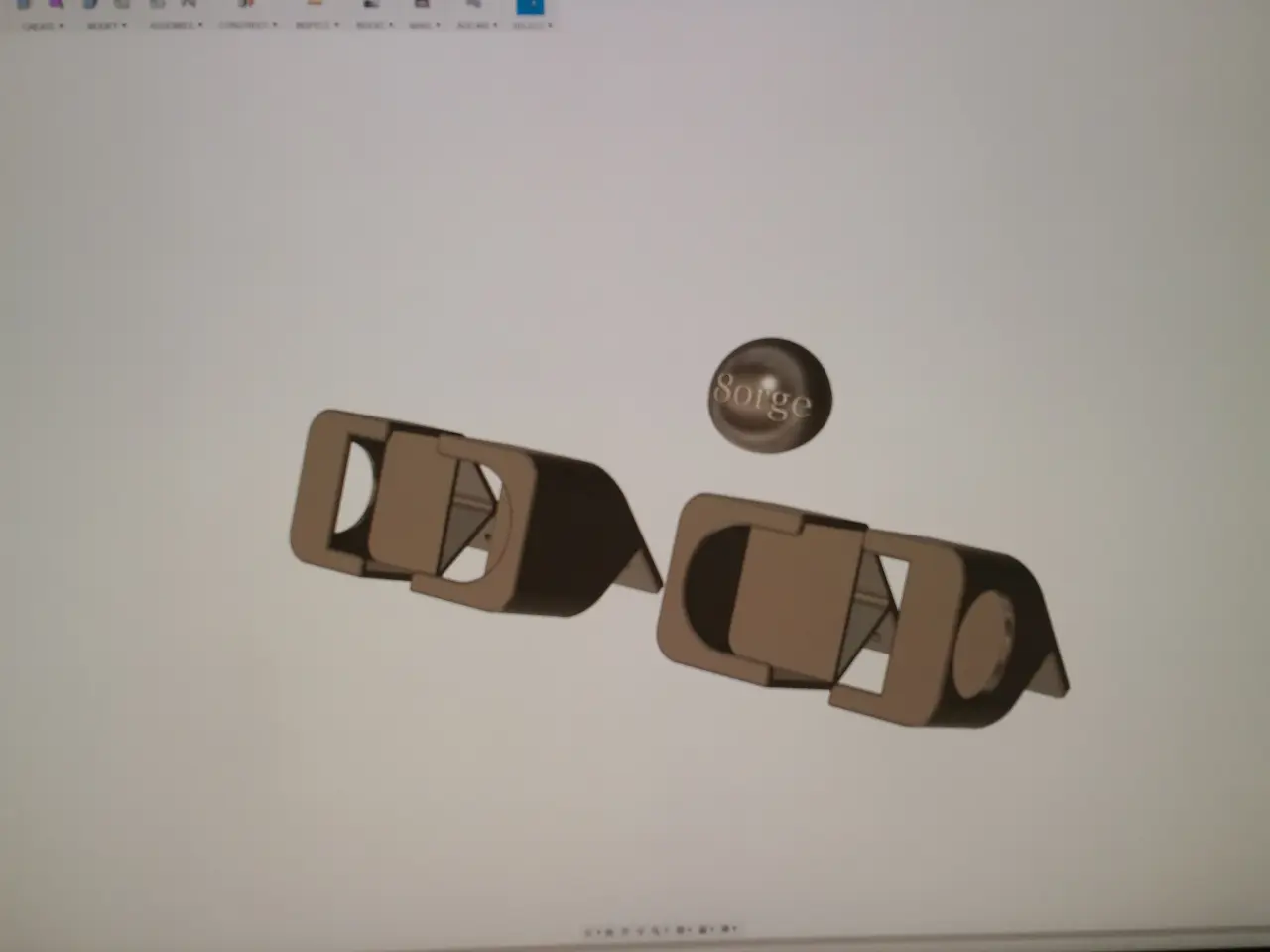 Billede 4 - Stikdåse Bord Holder ( vinklet udgave ) - 3d print