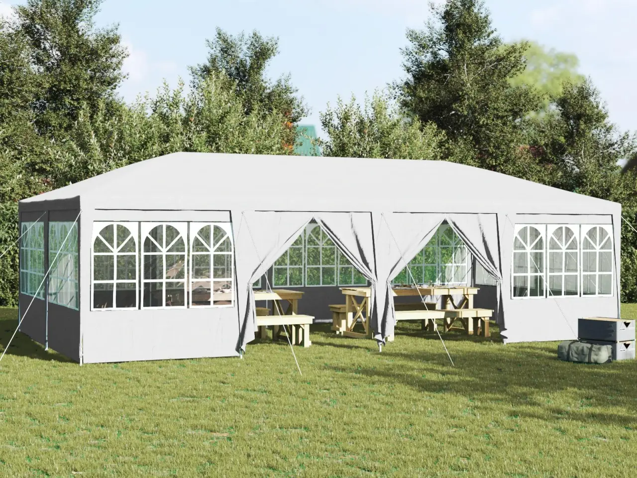 Billede 1 - Party Tent Hvid 800 x 400 x 266 cm Polyester og Stål