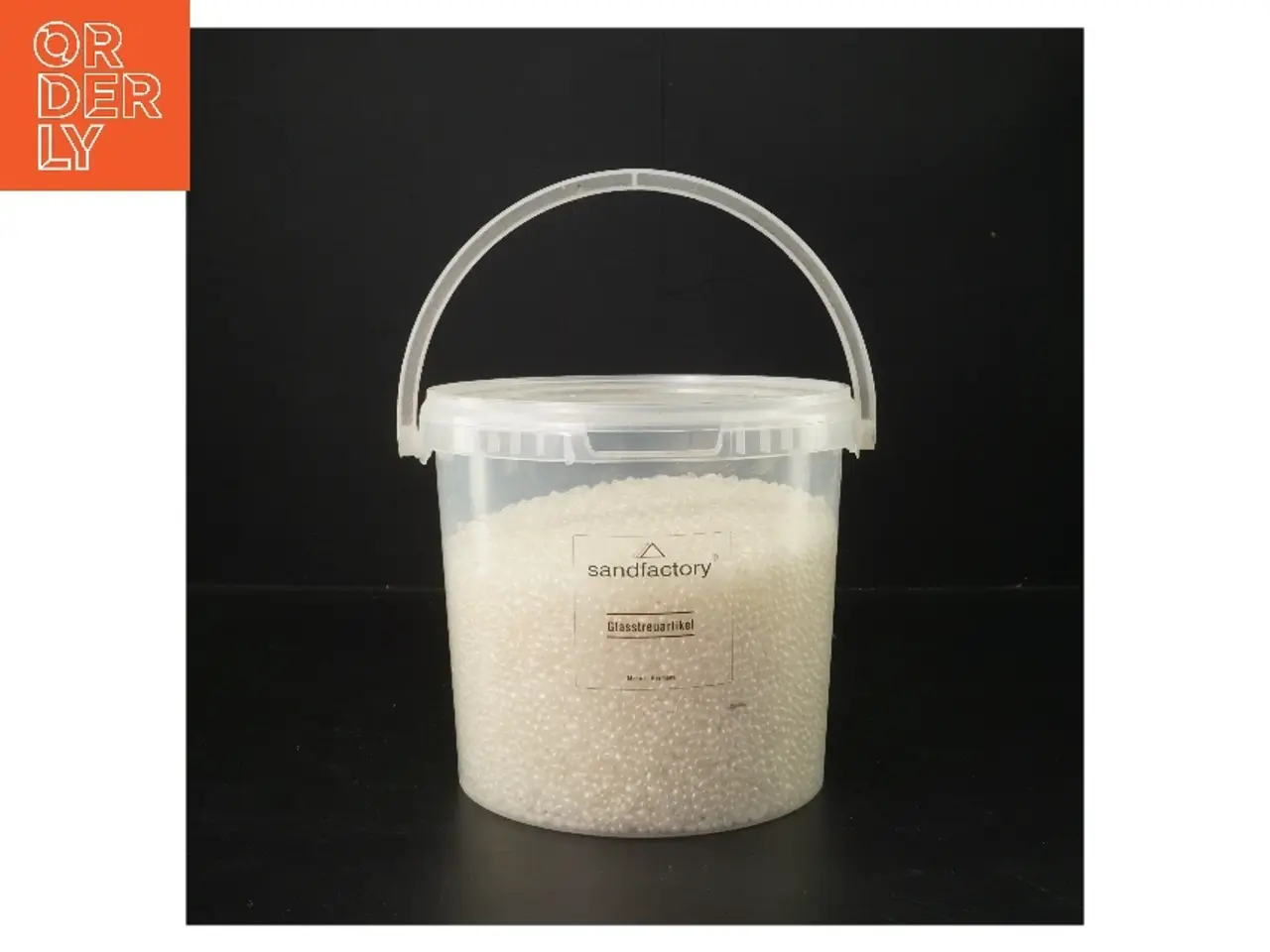 Billede 1 - Spand med glaspartikler fra Sandfactory (str. 2,5L, 2,5-4 mm)