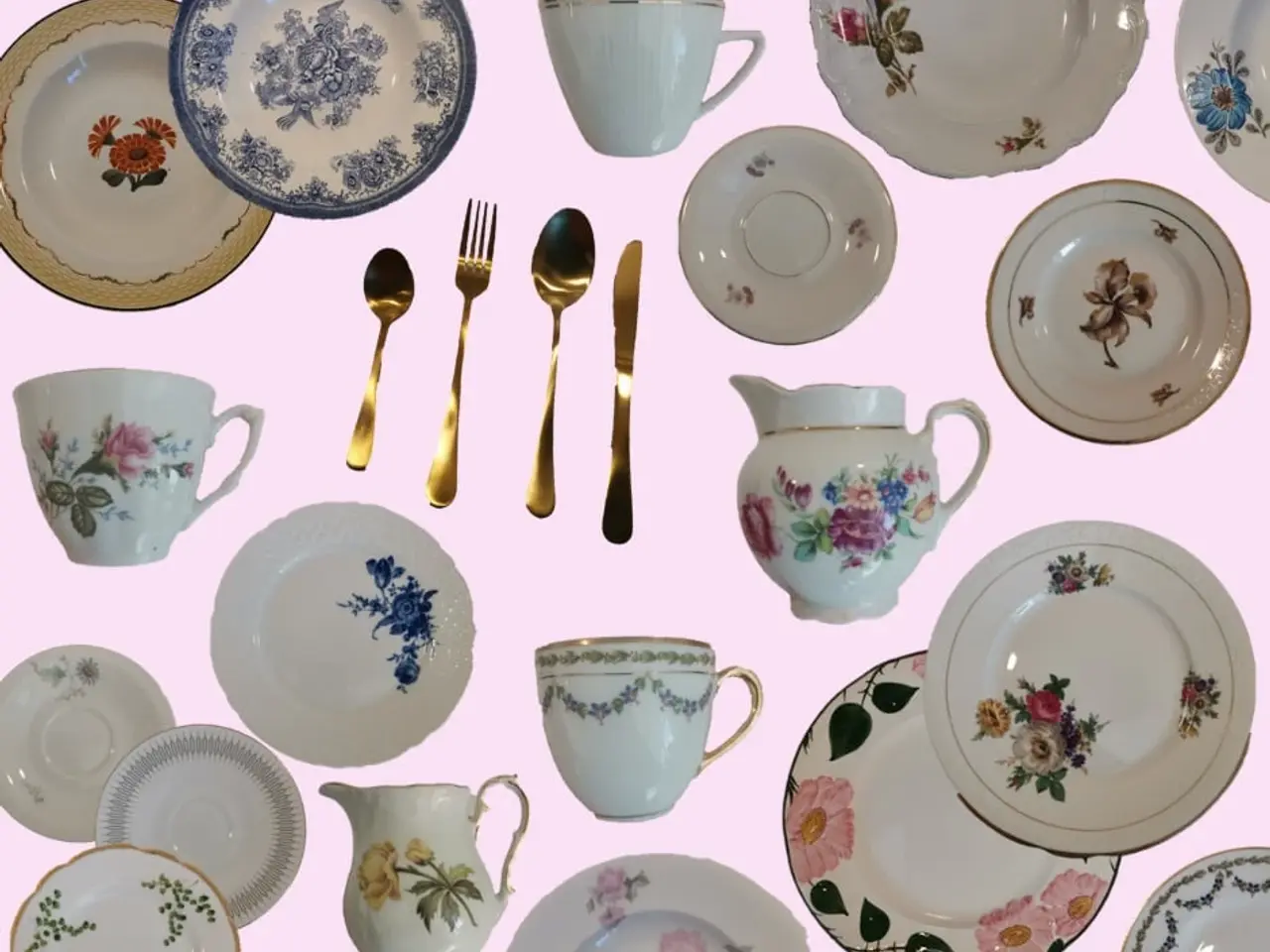 Billede 1 - Guldbestik og porcelæn med charme og stil udlejes