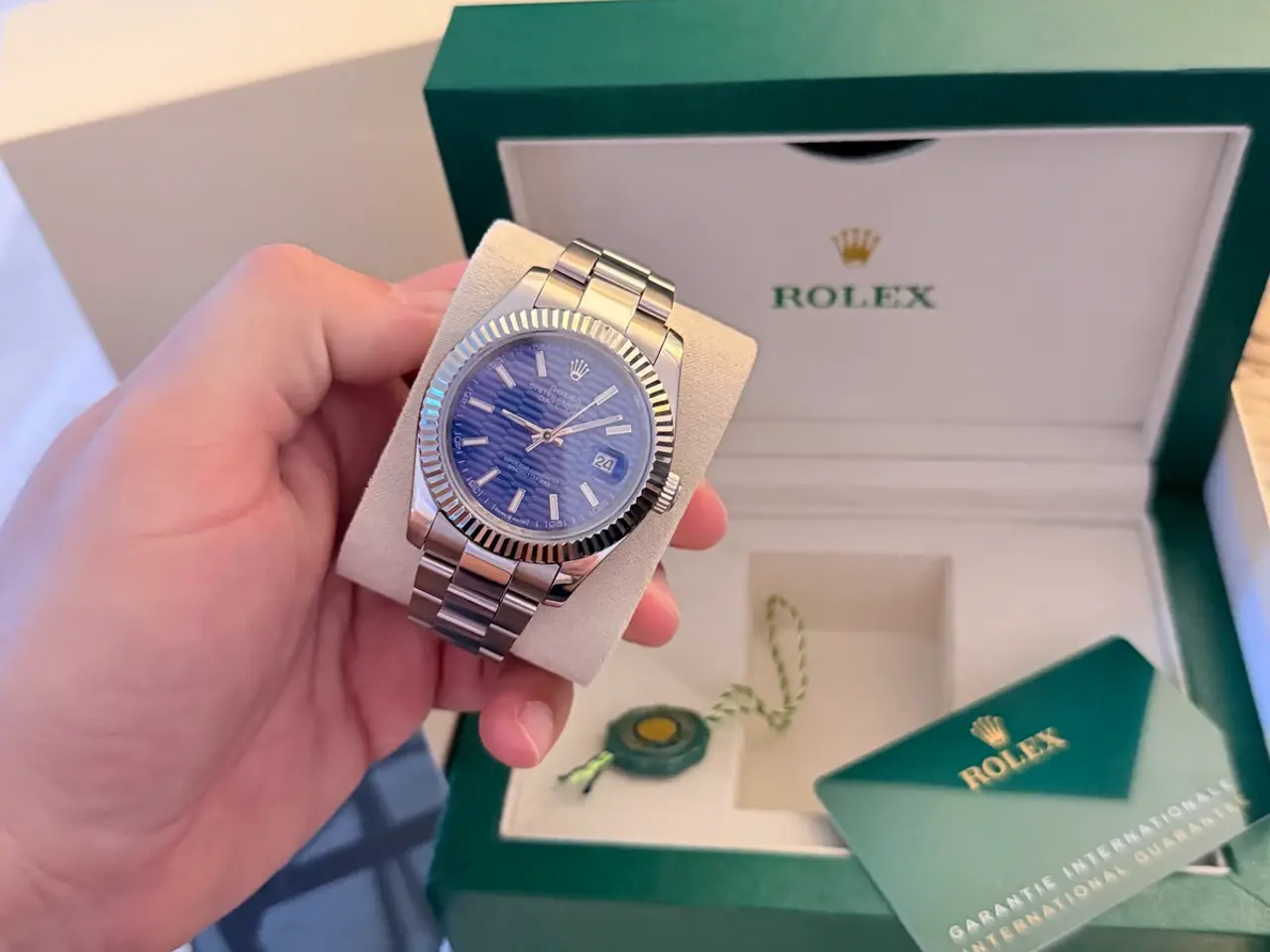 Billede 3 - Datejust Rolex blå