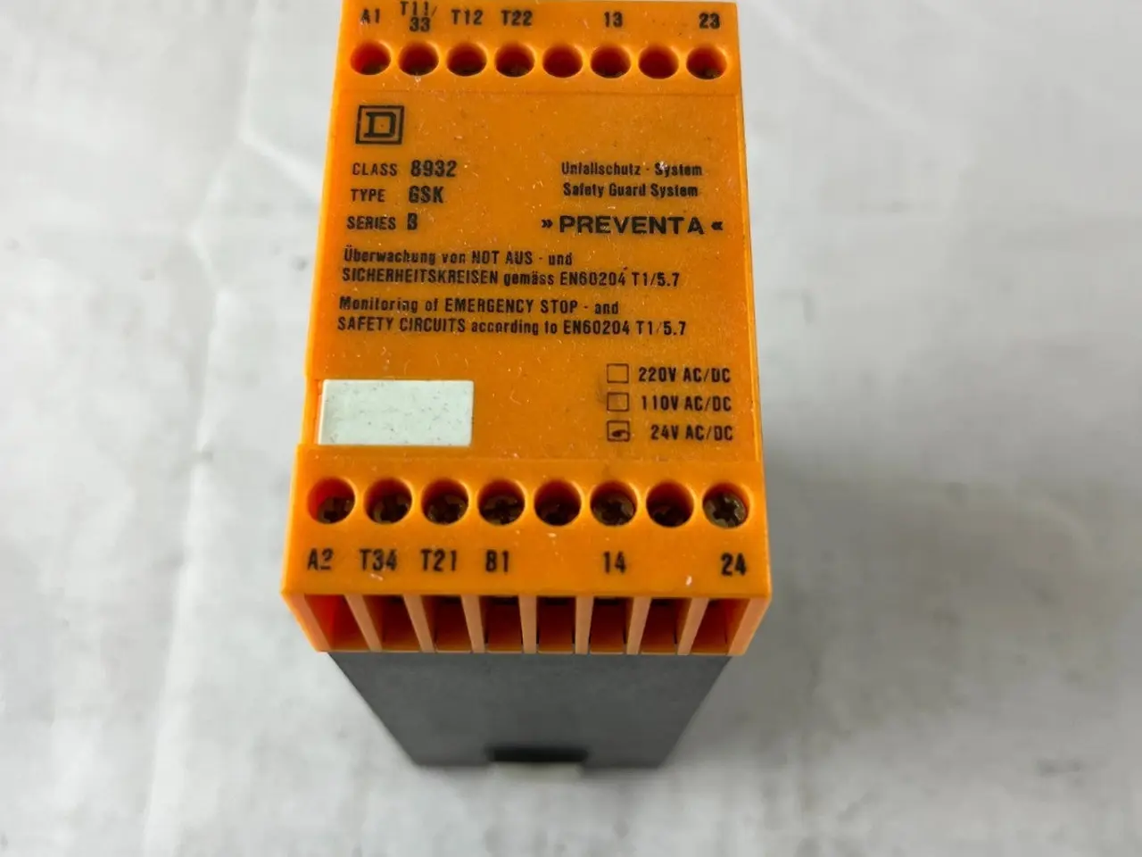 Billede 4 - Square D Preventa GSK sikkerhedsrelæ 24V AC/DC B