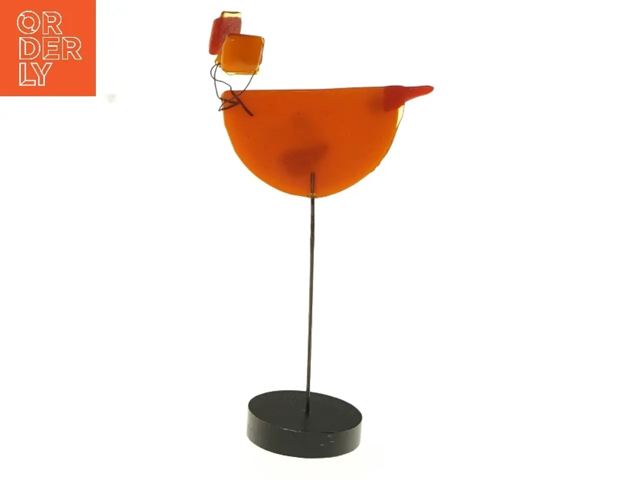 Billede 2 - Dekorativ fugl i glas (str. 19 cm)