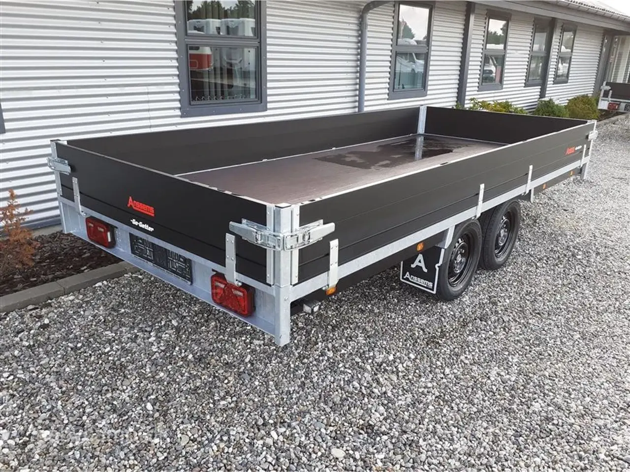Billede 2 - 0 - Anssems PSX-S 2500 405x178 Go Getter markedets Fedeste trailer med aluminiums sider i matsort.
