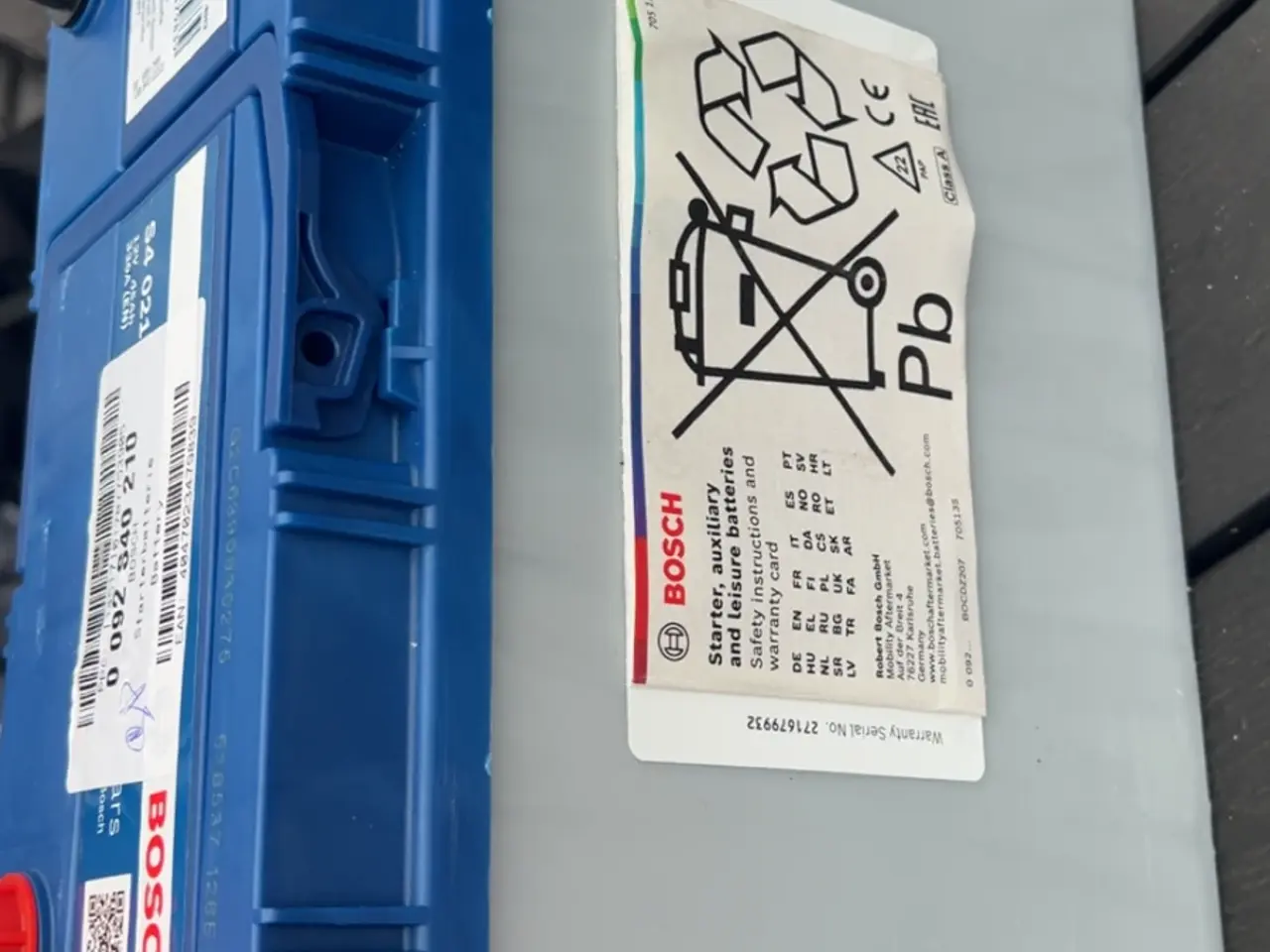 Billede 3 - Bosch 12v starter batteri