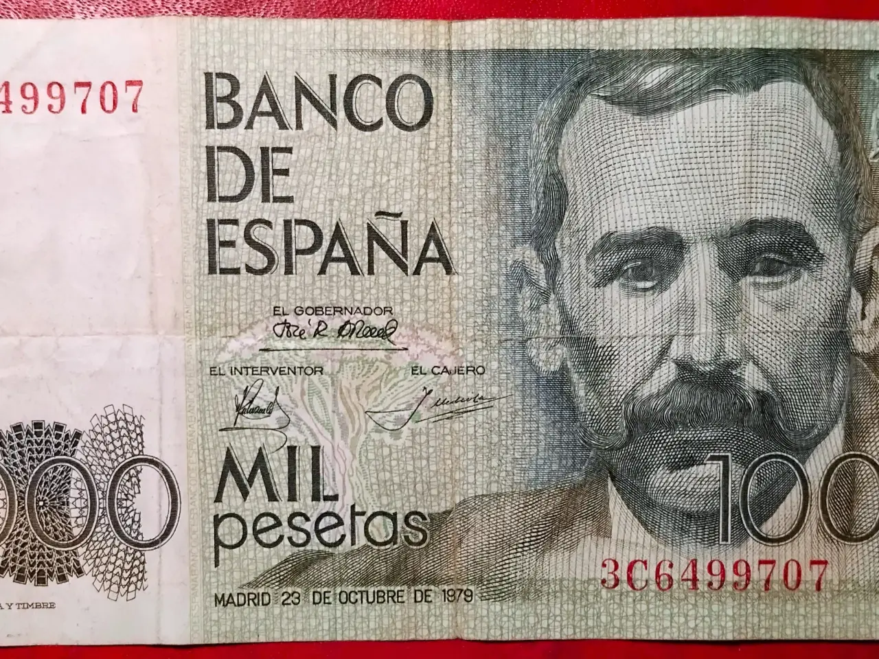 Billede 1 - SPANIEN 1000 PESETAS 1979 Benito Pérez Galdós