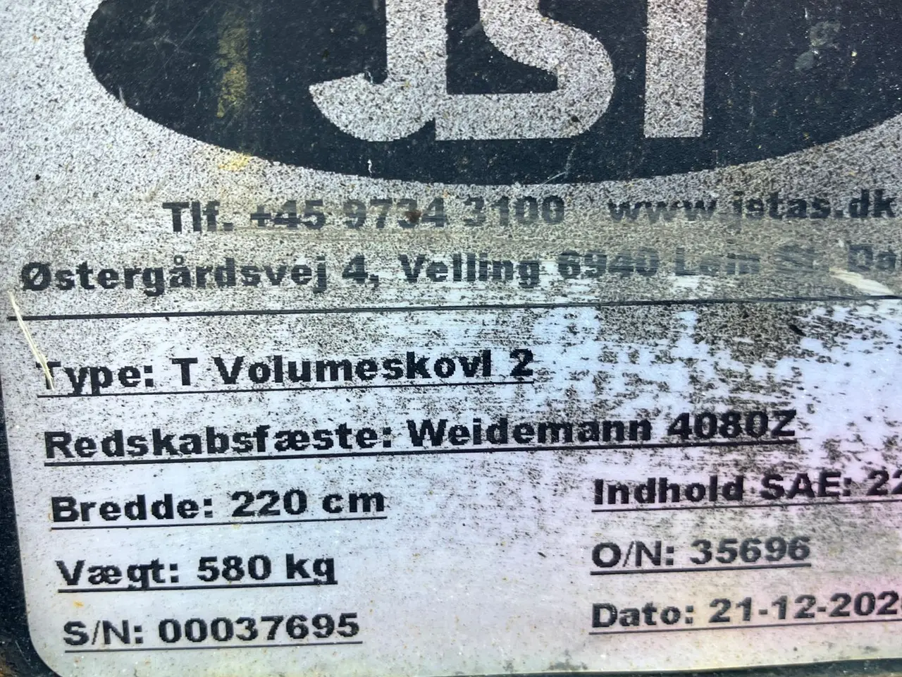 Billede 4 - JST NY VOLUME SKOVL 220 CM JST Volume skovl 220cm