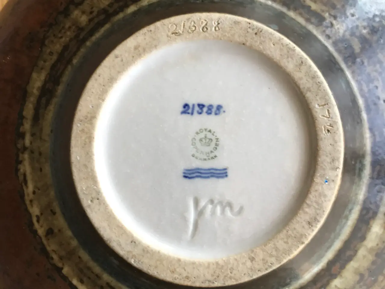 Billede 4 - Fad med fuglefigurer - stentøj - Royal Copenhagen