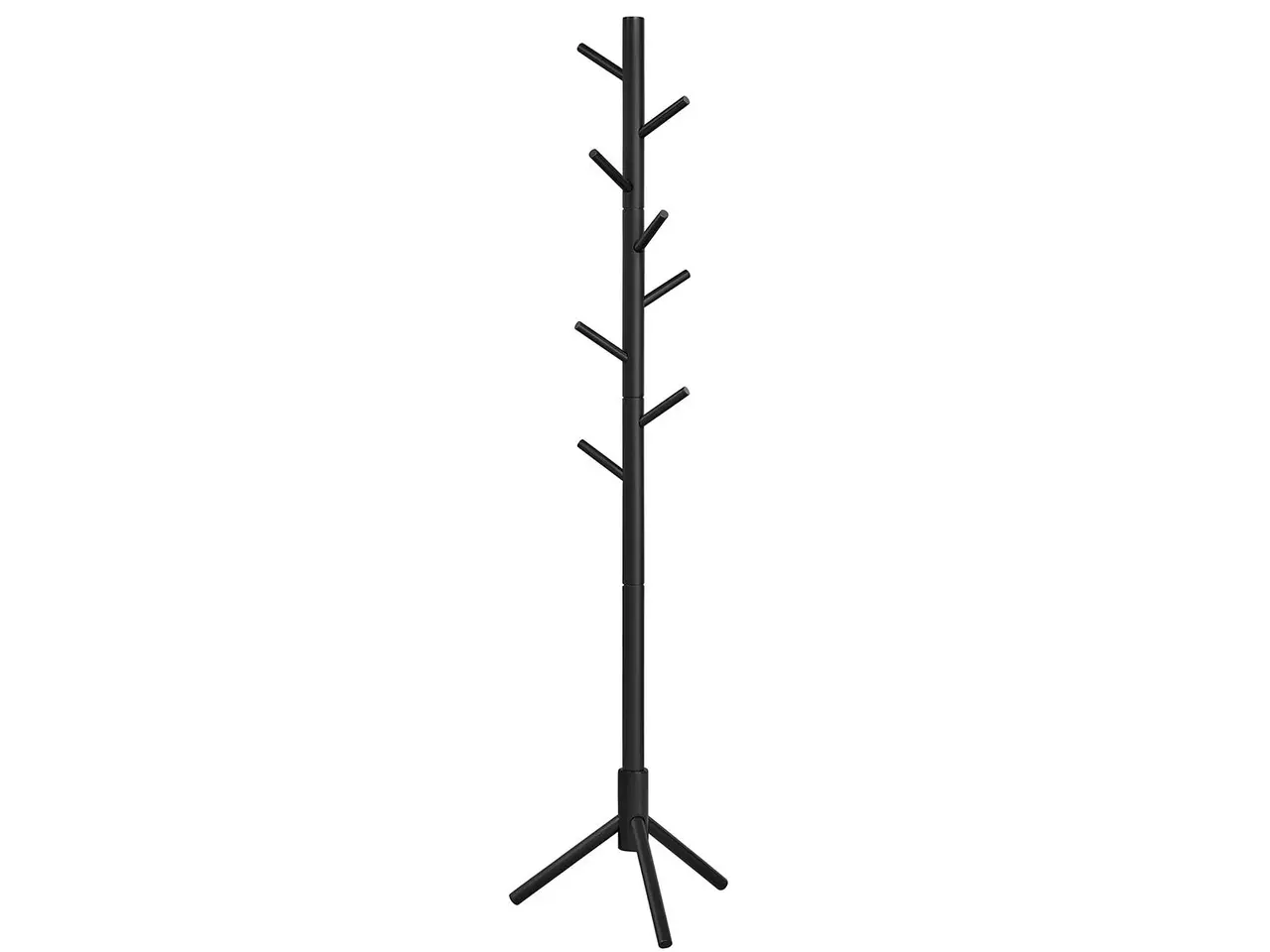 Billede 1 - Stumtjener i massivt træ med 8 kroge - sort