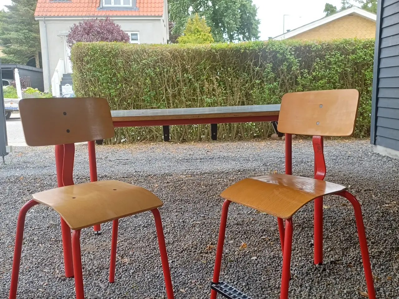 Billede 3 - Retro skolebord sæt
