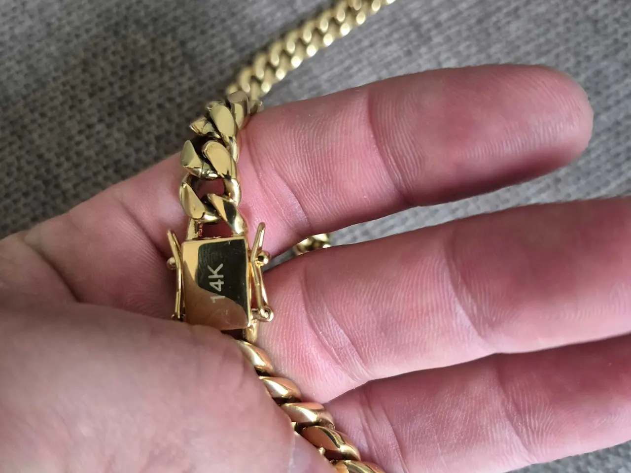 Billede 3 - Panserkæde, guld.
