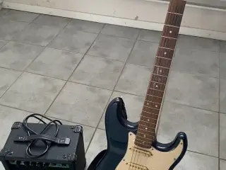 Elguitar og forstærker