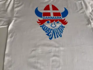 5 Support t-shirts med viking og Dannebrog motiver