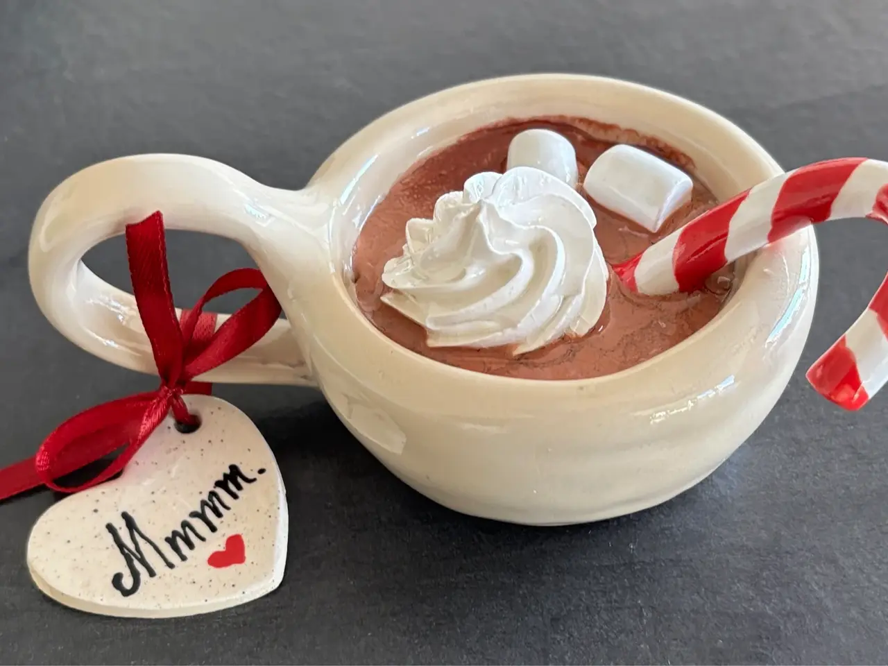 Billede 5 - Cacaokop med julepynt i keramik