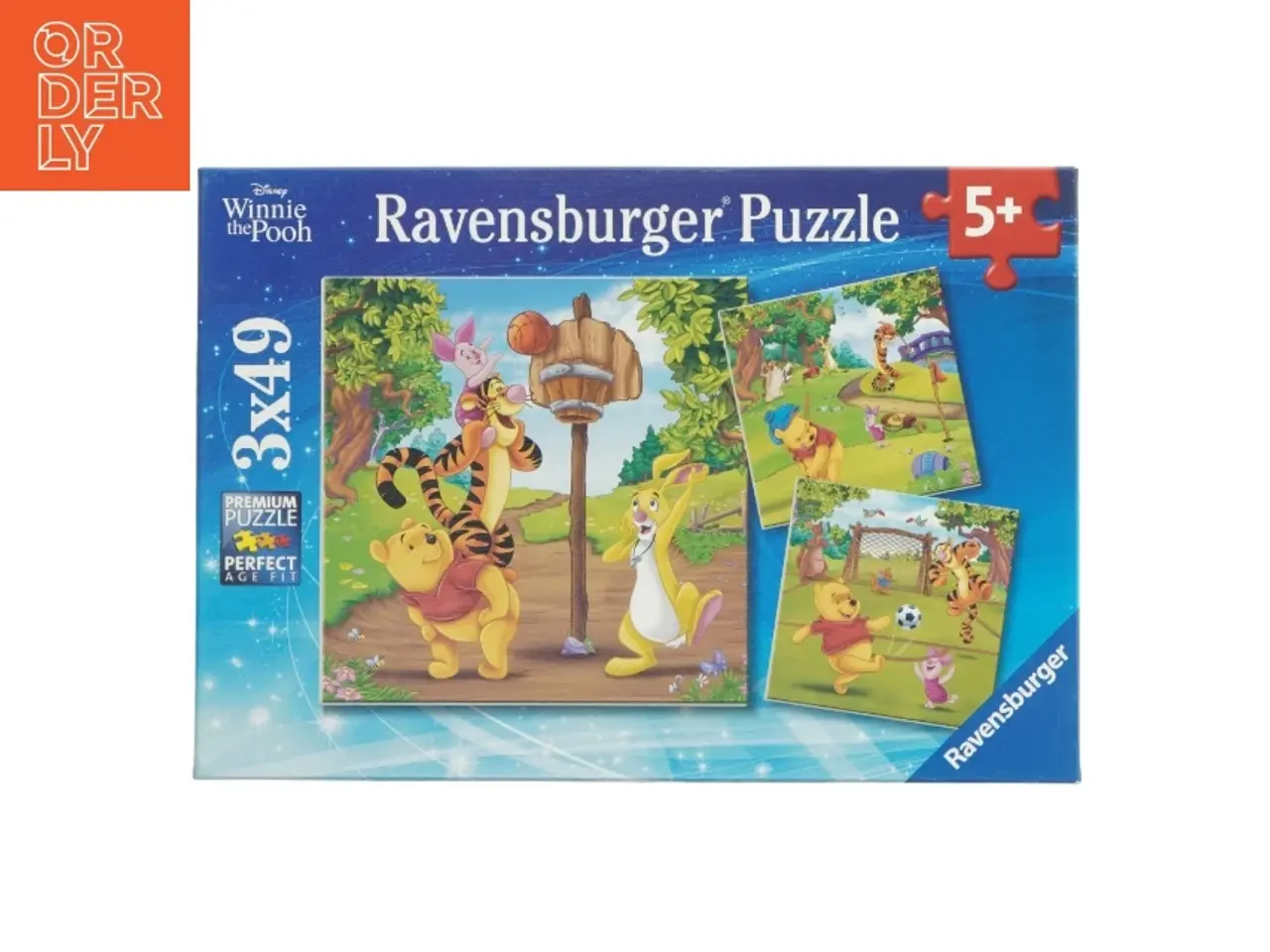 Billede 1 - Disney 'Peter Plys' puslespil fra Ravensburger (str. 3 x 49 prikker)
