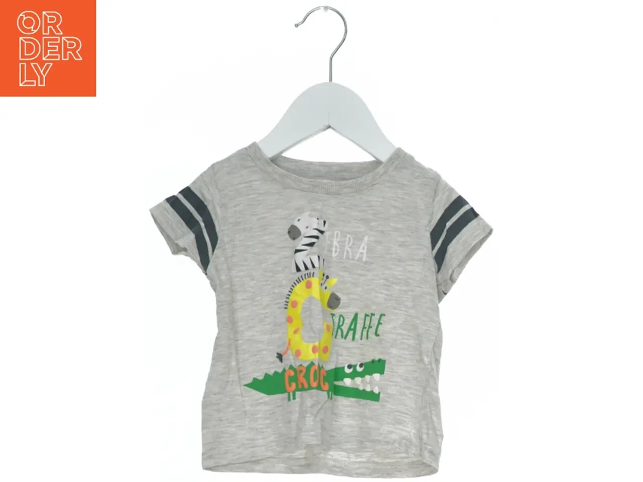 Billede 1 - T-shirt med dyremotiver (str. 80)