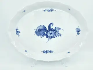 Blå Blomst Kantet Oval Bakke nr. 10-8578. sortering 1