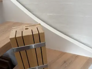 Knivblok, bøg og stål