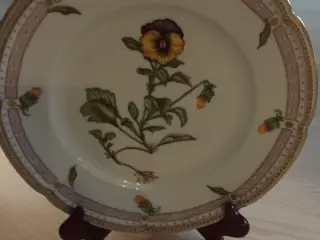 Håndmalet Spisetallerkner m/ Flora Danicamotiver