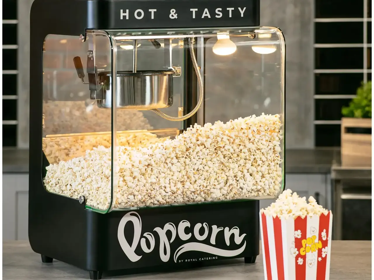 Billede 11 - Popcornmaskine – 1.2 liter – sort