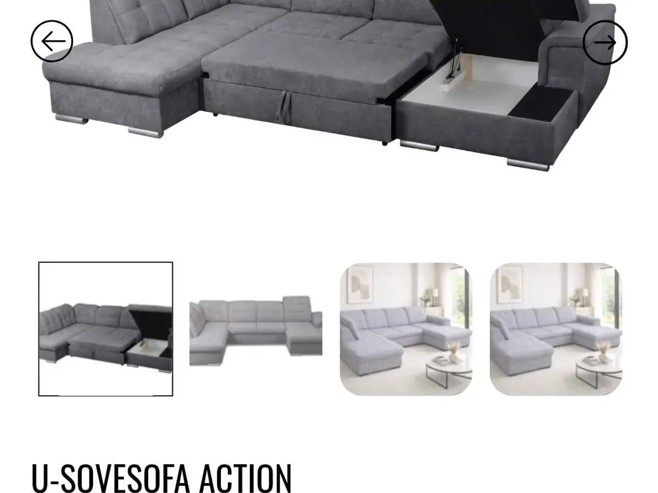 Billede 1 - U -sofa